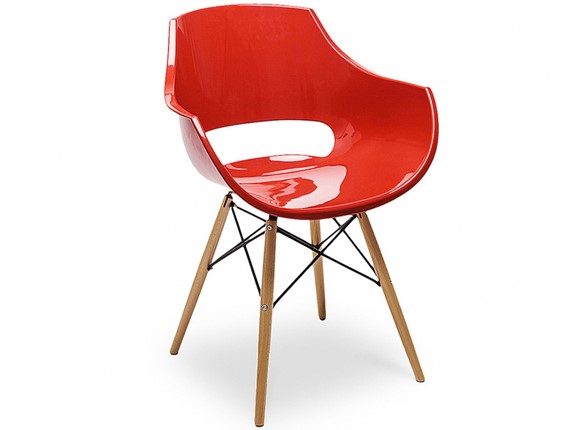 Обеденный стул PW-022 красный в Южно-Сахалинске - изображение