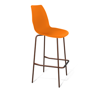 Барный стул SHT-ST29/S29 (оранжевый ral2003/медный металлик) в Южно-Сахалинске