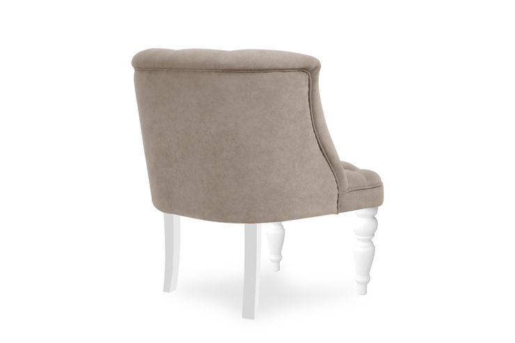 Мягкое кресло Бриджит бежевый ножки белые в Южно-Сахалинске - изображение 2