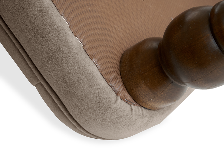 Кресло на ножках Бриджит бежевый ножки коричневые в Южно-Сахалинске - изображение 6