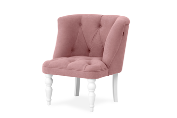 Кресло Бриджит розовый ножки белые в Южно-Сахалинске