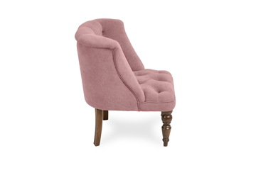Кресло на ножках Бриджит розовый ножки коричневые в Южно-Сахалинске - предосмотр 2