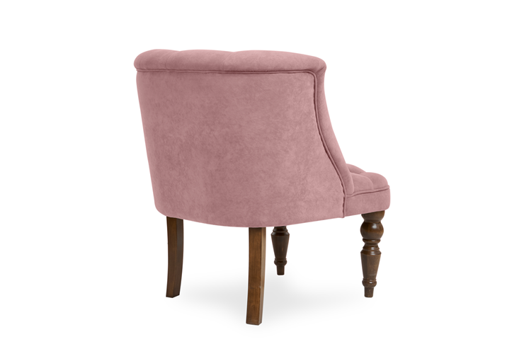 Кресло на ножках Бриджит розовый ножки коричневые в Южно-Сахалинске - изображение 3