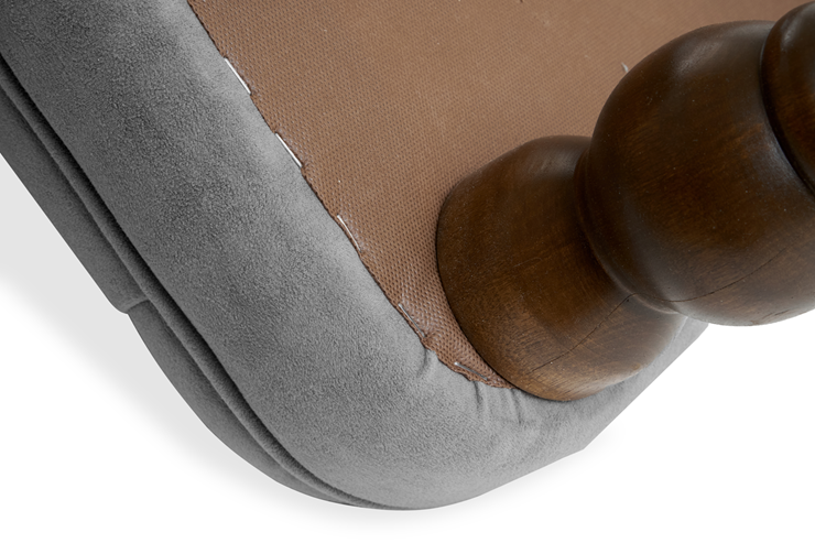Кресло на ножках Бриджит серый ножки коричневые в Южно-Сахалинске - изображение 7