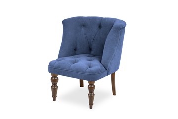 Кресло на ножках Бриджит синий ножки коричневые в Южно-Сахалинске - предосмотр 6