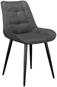 Кухонный стул 206М, микровелюр B22 grey, ножки черные в Южно-Сахалинске - предосмотр