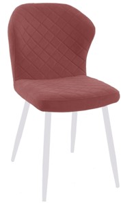 Мягкий стул 239 розовый, ножки белые в Южно-Сахалинске - предосмотр