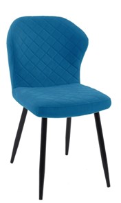 Обеденный стул 239 синий, ножки черные в Южно-Сахалинске