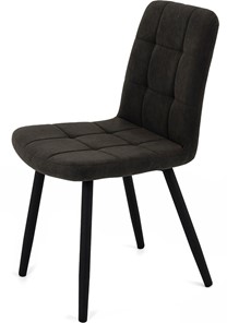 Кухонный стул Кубика Абсент NEW, ноги черные круглые XL (R32)/велюр T190 Горький шоколад в Южно-Сахалинске