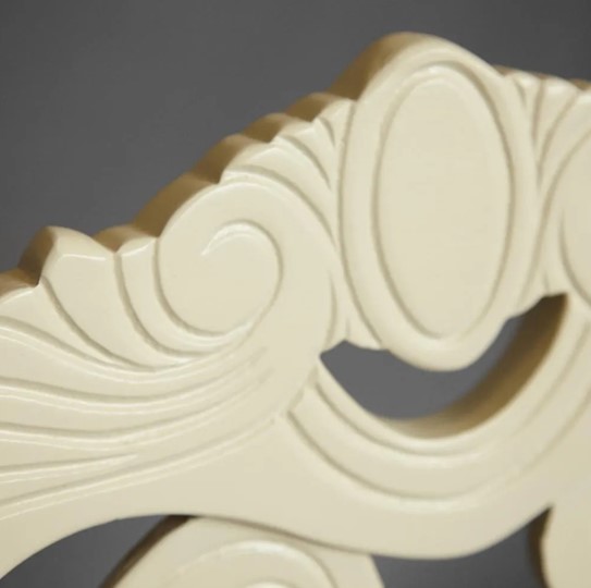 Кухонный стул Андромеда, дерево гевея 47х55х107 Ivory white/ткань коричневая S 168-7 (2 шт) арт.12896 в Южно-Сахалинске - изображение 11