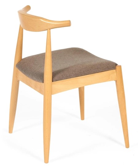 Обеденный стул BULL бук/ткань 54,5x54x75 Натуральный арт.19586 в Южно-Сахалинске - изображение 1