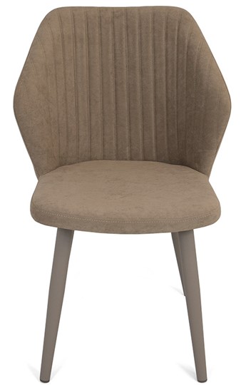 Обеденный стул Бьянка, ноги мокко круглые XXL (R38)/велюр T170 Бежевый в Южно-Сахалинске - изображение 1