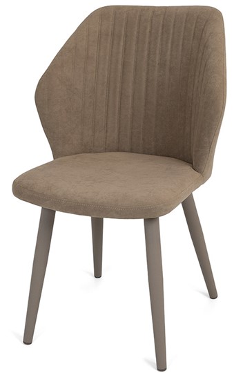 Обеденный стул Бьянка, ноги мокко круглые XXL (R38)/велюр T170 Бежевый в Южно-Сахалинске - изображение 2