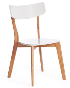 Кухонный стул Claire, дерево гевея/МДФ 48x49,5x81,5 Белый/натуральный (2 шт) арт.15113 в Южно-Сахалинске