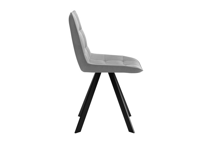 Обеденный стул DikLine 229 поворотный, B22 GREY, ножки черные в Южно-Сахалинске - изображение 1