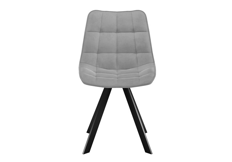 Обеденный стул DikLine 229 поворотный, B22 GREY, ножки черные в Южно-Сахалинске - изображение 3