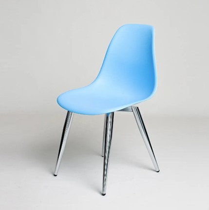 Кухонный стул DSL 110 Milan Chrom (голубой) в Южно-Сахалинске - изображение