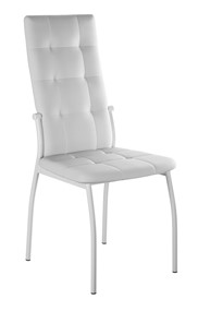 Обеденный стул Галс-М, к/з Pegasso белый, ножки белые в Южно-Сахалинске