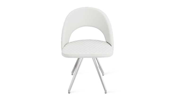 Обеденный стул Гэтсби К4 (Белый матовый/Кож.зам Polo White) в Южно-Сахалинске - изображение 3