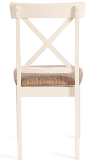 Кухонный стул Гольфи 2, дерево гевея 45х51х94 Ivory white/ткань кор.-зол 1505-9 (2 шт) арт.14117 в Южно-Сахалинске - изображение 3