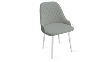Обеденный стул Гранд К1К (Белый матовый/Велюр Confetti Silver) в Южно-Сахалинске - предосмотр