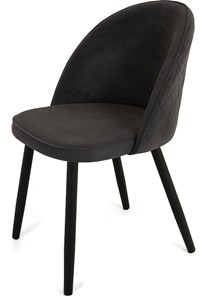 Обеденный стул Капри-5, ноги R38 черные/велюр T190 Горький шоколад в Южно-Сахалинске