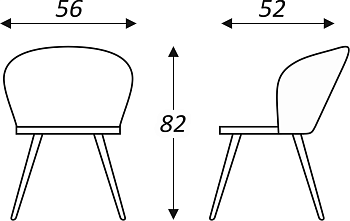 Кухонный стул Коко (Капучино Т173/ноги белые) в Южно-Сахалинске - предосмотр 6