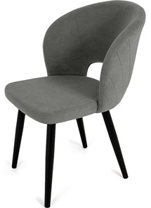 Обеденный стул Мишель, ноги R38 черные/велюр T180 Светло-серый в Южно-Сахалинске - предосмотр