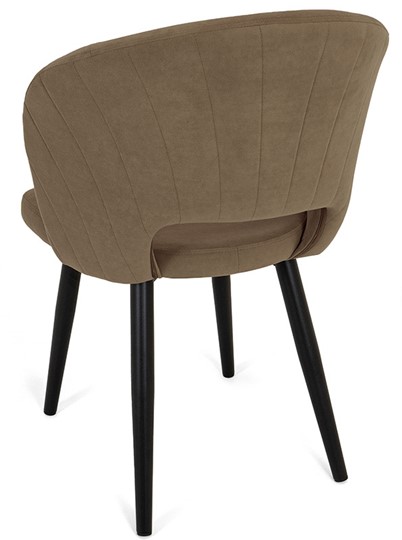 Обеденный стул Мишель, ноги R38 черные/велюр T184 Кофе с молоком в Южно-Сахалинске - изображение 4