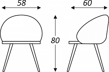 Кухонный стул Моне (Изумрудный Т189/ноги черные) в Южно-Сахалинске - предосмотр 6