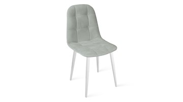 Обеденный стул Райс К1С (Белый матовый/Велюр Confetti Silver) в Южно-Сахалинске - предосмотр