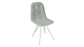 Кухонный стул Райс К3 (Белый матовый/Велюр Confetti Silver) в Южно-Сахалинске - предосмотр