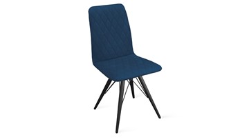 Обеденный стул Стенли К3 (Черный муар/Велюр Confetti Blue) в Южно-Сахалинске