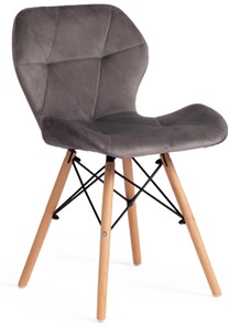 Кухонный стул STUTTGART (mod. 74) 50х47х73 серый (HLR 24)/натуральный арт.17222 в Южно-Сахалинске