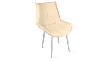 Обеденный стул Тейлор Исп. 2 К1С (Белый матовый/Кож.зам Polo Cream) в Южно-Сахалинске