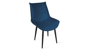 Обеденный стул Тейлор Исп. 2 К1С (Черный муар/Велюр Confetti Blue) в Южно-Сахалинске