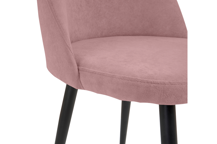 Мягкий стул для кухни Лайт розовый черные ножки в Южно-Сахалинске - изображение 2