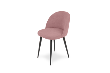Мягкий стул для кухни Лайт розовый черные ножки в Южно-Сахалинске - предосмотр 3