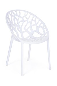 Кресло BUSH (mod.017) пластик 60*58,5*80 белый, арт.19618 в Южно-Сахалинске