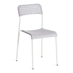 Обеденный стул ADDE (mod.C-049) металл/пластик, 39х49х78, Grey (серый) /White (белый) арт.19256 в Южно-Сахалинске