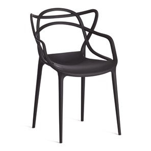 Обеденный стул Cat Chair (mod.028) пластик, 54,5*56*84 черный, арт.12655 в Южно-Сахалинске