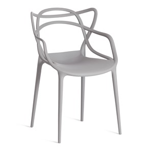 Стул обеденный Cat Chair (mod.028) пластик, 54,5*56*84 серый, арт.13276 в Южно-Сахалинске