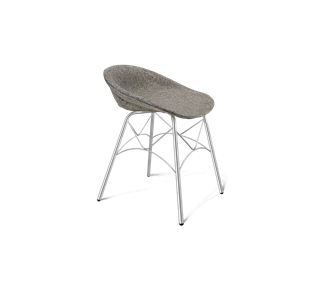 Обеденный стул SHT-ST19-SF1 / SHT-S107 (коричневый сахар/хром лак) в Южно-Сахалинске - предосмотр