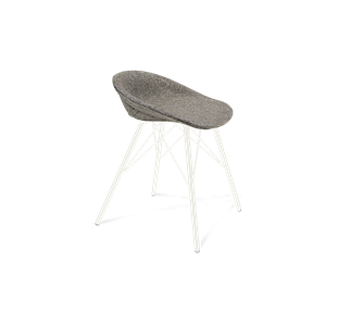 Обеденный стул SHT-ST19-SF1 / SHT-S37 (коричневый сахар/белый муар) в Южно-Сахалинске - предосмотр