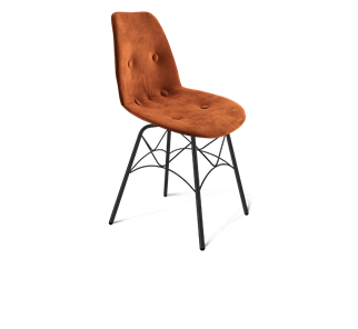 Обеденный стул SHT-ST29-C2 / SHT-S107 (песчаная буря/черный муар) в Южно-Сахалинске