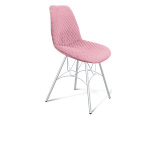 Обеденный стул SHT-ST29-С22 / SHT-S100 (розовый зефир/хром лак) в Южно-Сахалинске