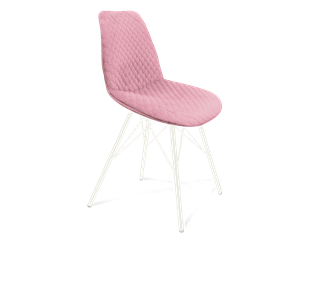 Обеденный стул SHT-ST29-С22 / SHT-S37 (розовый зефир/белый муар) в Южно-Сахалинске