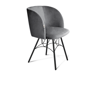 Обеденный стул SHT-ST33 / SHT-S100 (угольно-серый/черный муар) в Южно-Сахалинске