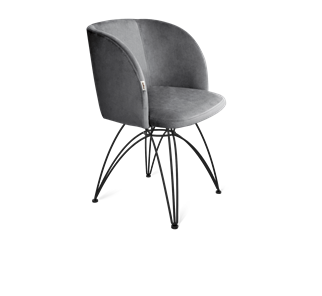 Обеденный стул SHT-ST33 / SHT-S112 (угольно-серый/черный муар) в Южно-Сахалинске