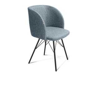 Обеденный стул SHT-ST33 / SHT-S37 (синий лед/черный муар) в Южно-Сахалинске - предосмотр